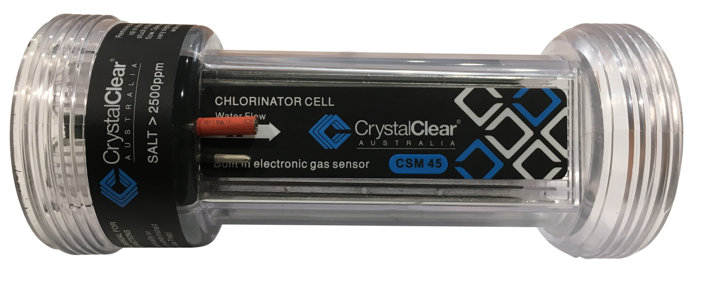 Crystal CSM45 RP Replacement Salt Cell Electrode Commercial ƒ?? 2 Year Warranty - Pro Pool Parts
